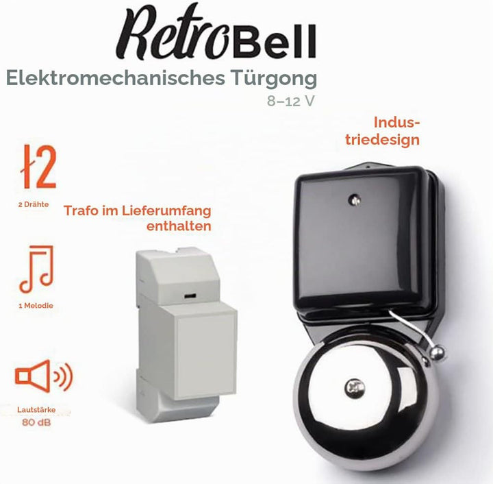 SCS Sentinel RetroBell Kabelgebundene Türklingel,
