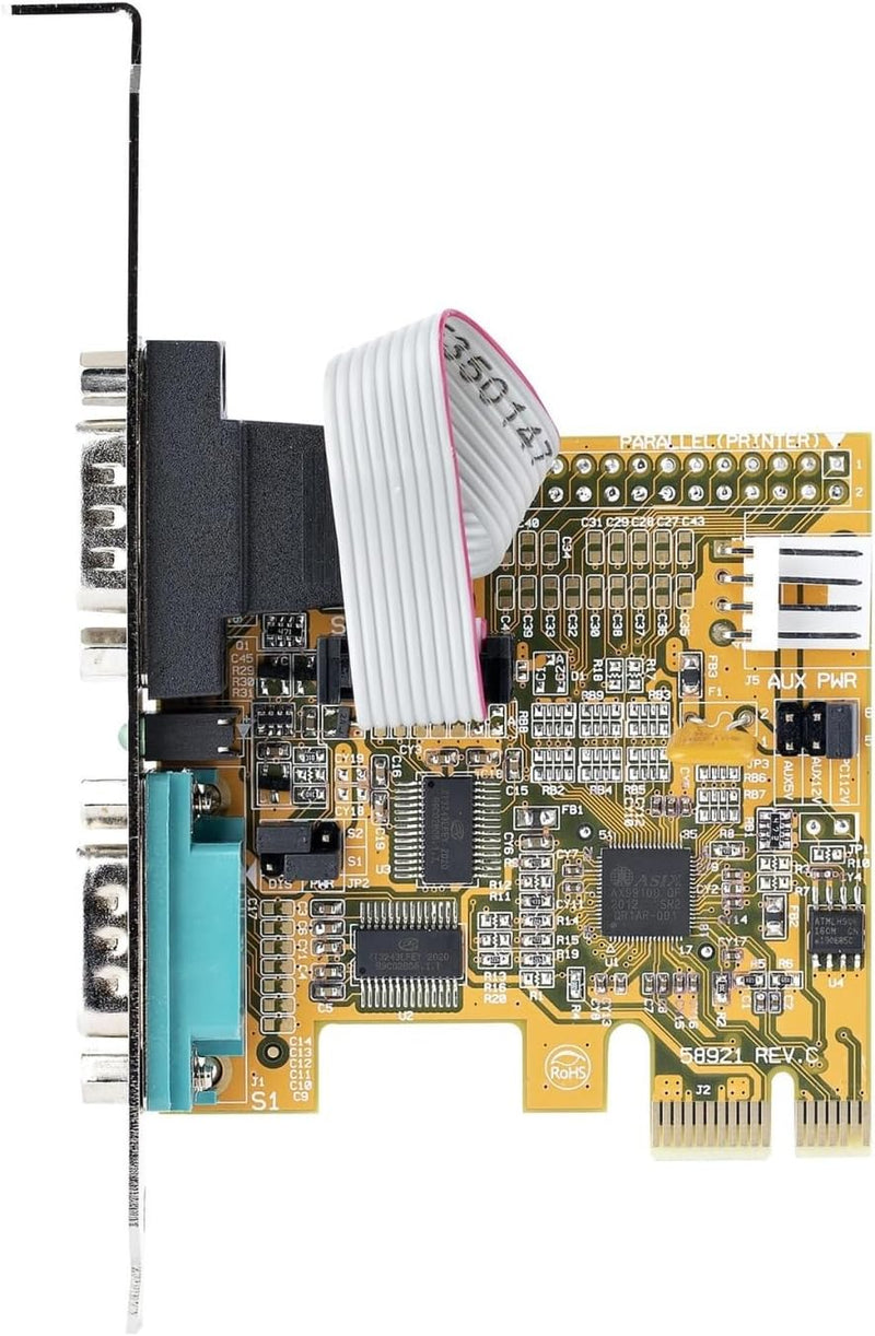 StarTech.com 2 Port PCI Express Serielle Schnittstellenkarte, PCIe auf RS232 (DB9) Karte, Serielle A