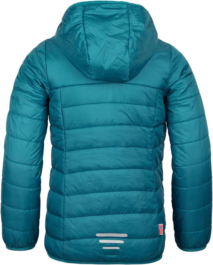 Trollkids Mädchen Steppjacke Eikefjord 104 Blaugrün/Violett, 104 Blaugrün/Violett