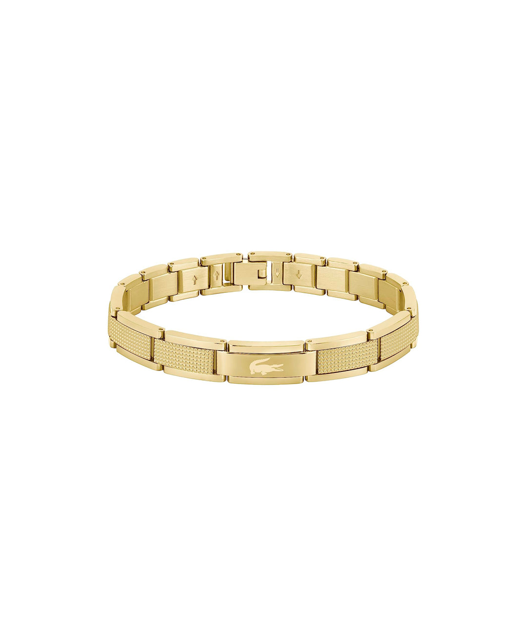 Lacoste Armband mit Knebelverschluss für Herren Kollektion STENCIL Yellow Gold, Yellow Gold