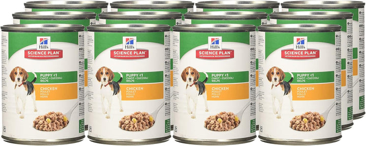 Hills Science Plan Dog Puppy Medium Breed Health & Growth Food for Dogs Chicken Boxes 370 g - Pack o