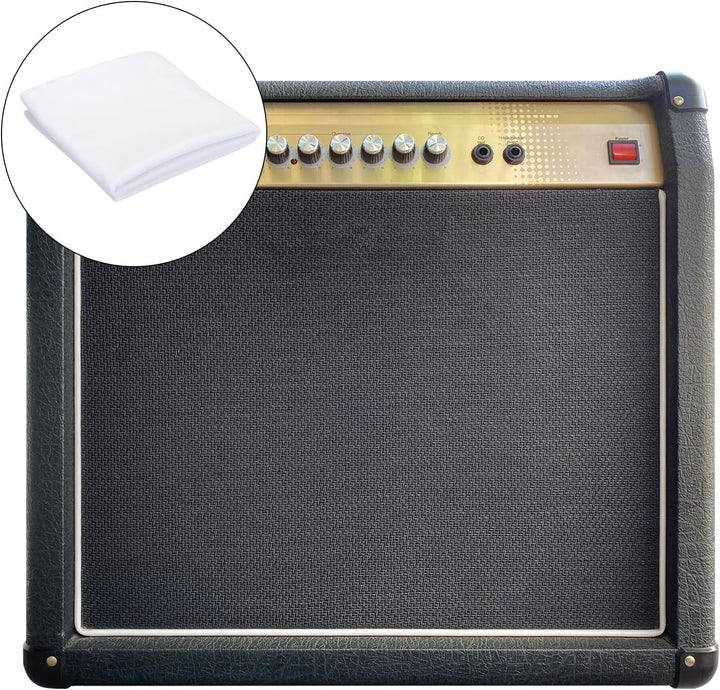 QUARKZMAN Weisse Lautsprecher Akustikstoff Mesh Grill Mesh Grilltuch (Kein Schilfgeflecht) Stereo Bo