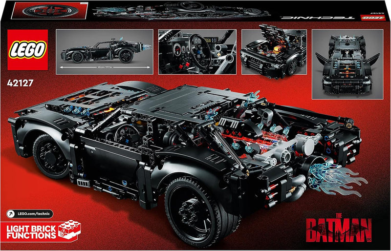 LEGO 42127 Technic BATMANS BATMOBIL Spielzeugauto, Modellauto-Bausatz aus dem Batman-Film von 2022 m