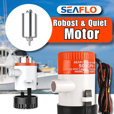LIGHTEU Seaflo 12v 500 GPH Bilge Pump by Seaflo