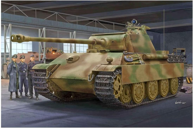 Trumpeter 000929 1/16 Panther G, Späte Version, German Modellbausatz, verschieden, 553.8mm Length,21