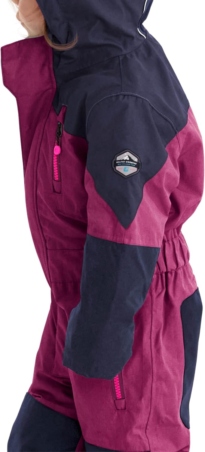 Killtec Unisex Kinder Kesley Mini Skioverall/Schneeanzug Mit Kapuze 86-92 pflaume, 86-92 pflaume