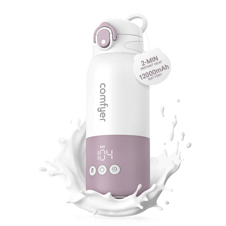 Comfyer BW01 Tragbarer Flaschenwärmer Baby unterwegs für Baby, 12000mAh Akku, Schnelles Aufheizen 2