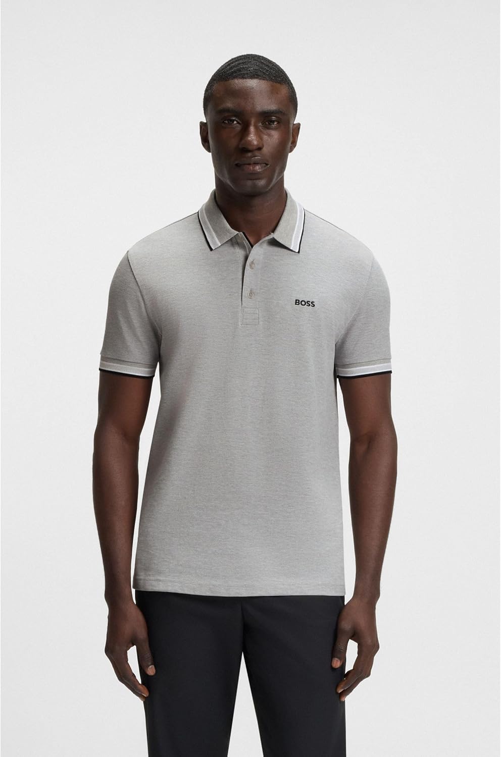 BOSS Herren Paddy Paddy Poloshirt aus Baumwoll-Piqué XS 042silver, XS 042silver