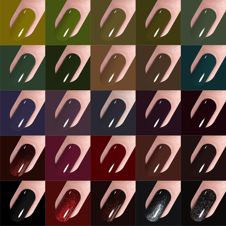 Vishine Maniküre-Set, UV/LED, Maschine, semi-permanent, 45 Farben Nagellack semi-permanent, Top Base