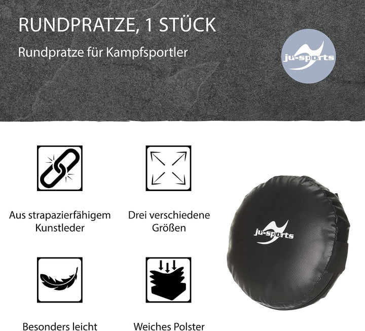 Ju-Sports Rund Pratze 1 STK. I Aus Kunstleder I Sehr leicht &amp; perfekt im Handling I Mit 2 Schlaufen