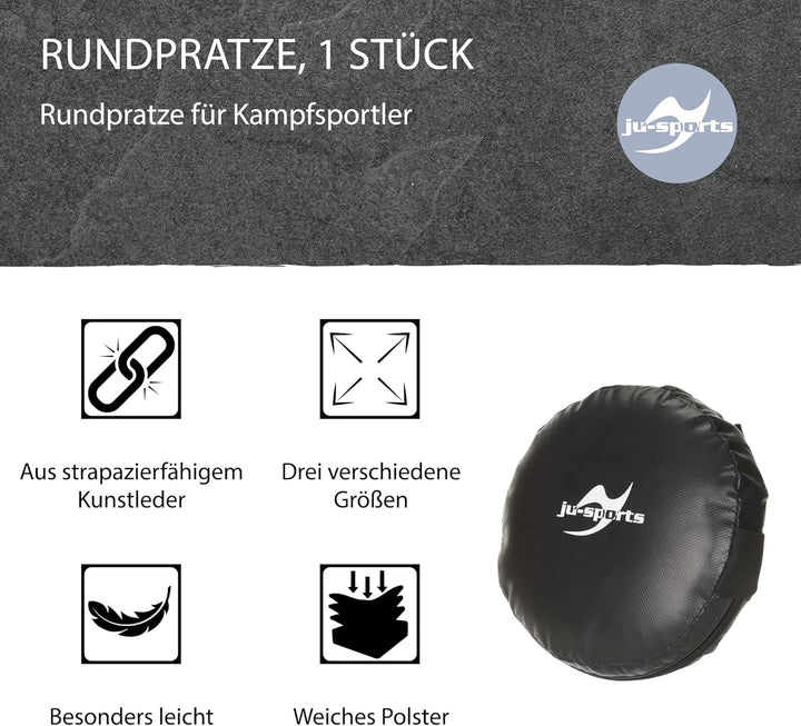Ju-Sports Rund Pratze 1 STK. I Aus Kunstleder I Sehr leicht &amp; perfekt im Handling I Mit 2 Schlaufen