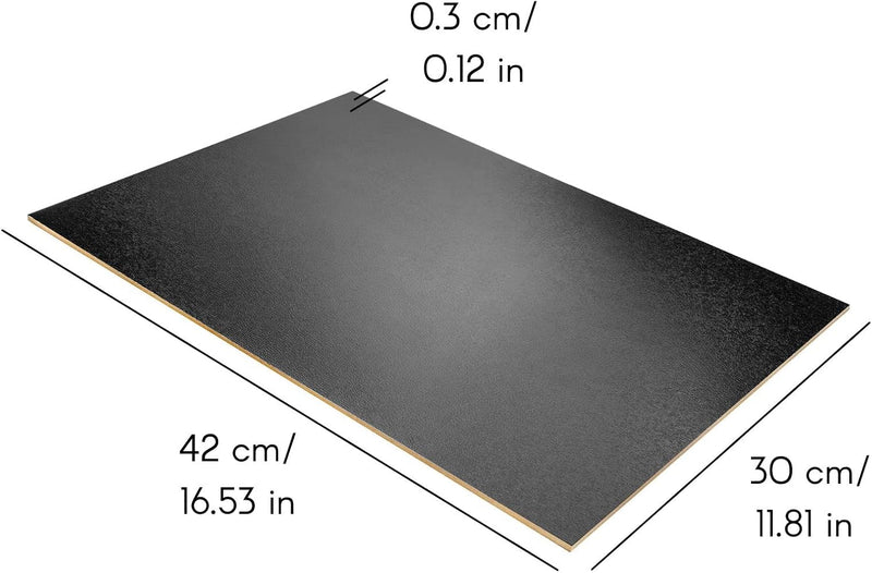 Creative Deco 10 x Schwarze A3 MDF Platten | 420 x 300 x 3 mm | Dünne Holz-platten | Perfekt für Las