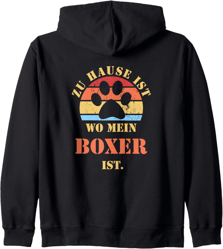 BOXER Hund Rasse Spruch Hundemama Geschenk Kapuzenjacke