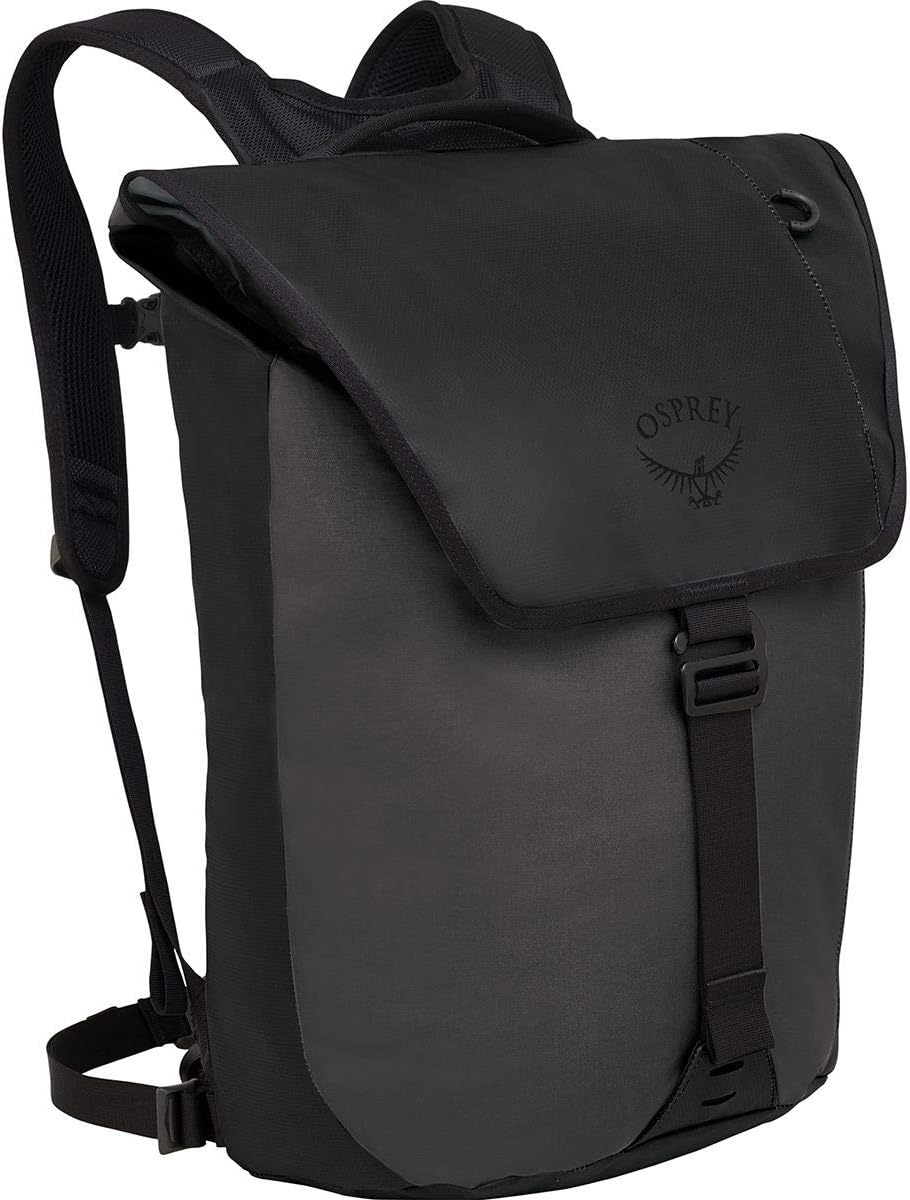 Osprey Transporter Flap Reisetasche, unisex - Black O/S Schwarz Rucksack, Schwarz Rucksack