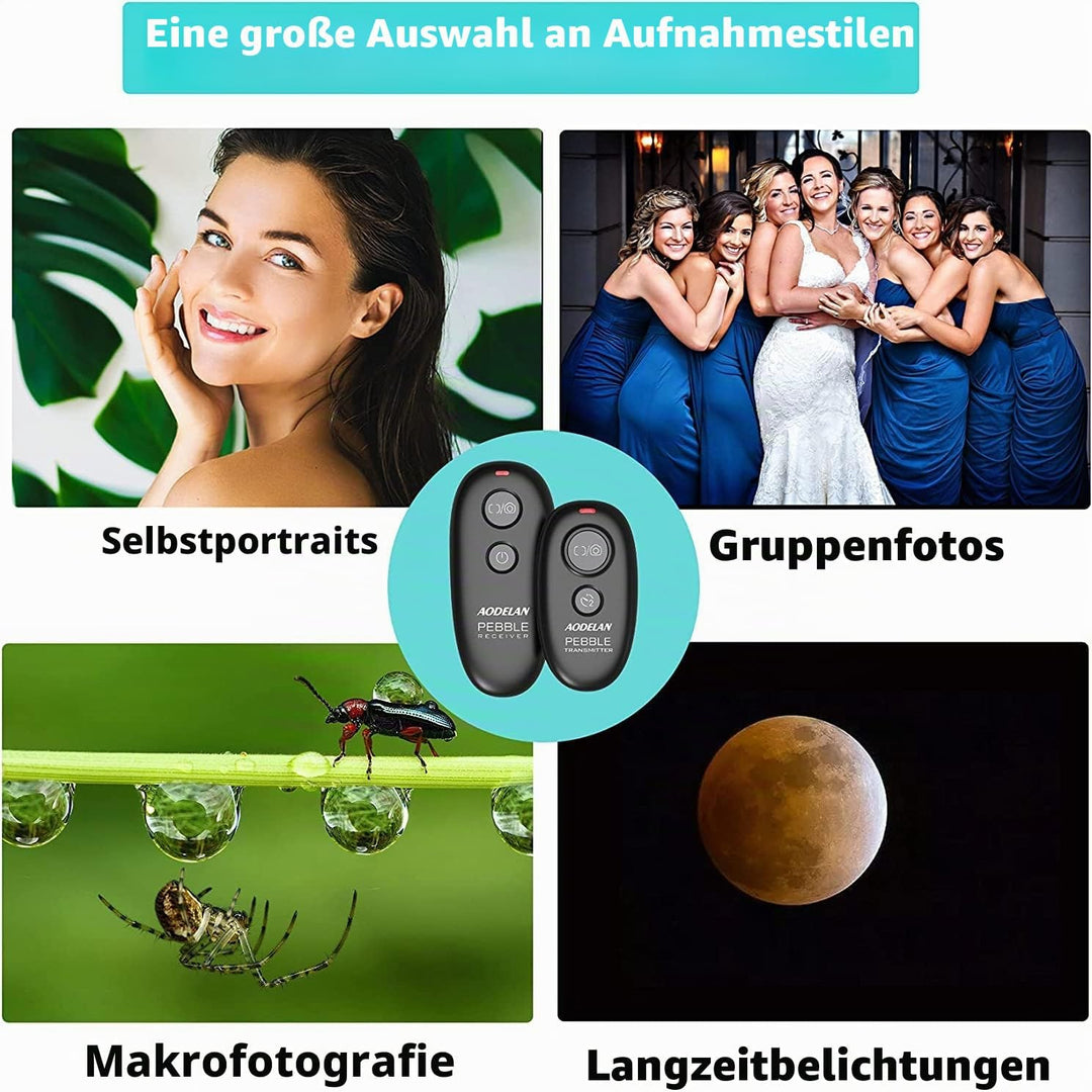 AODELAN Kabellose Fernauslöser Kamera Fernbedienung für Nikon Df, Z7, Z6, D750, D5600, D7500, D850,