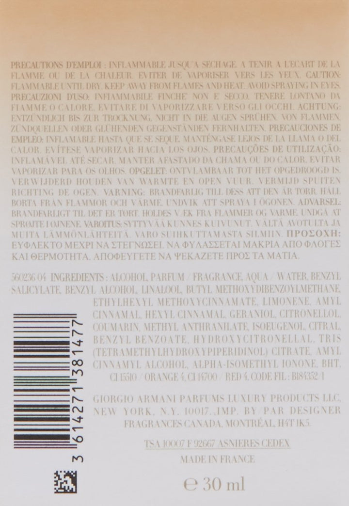 Giorgio Armani Sun di Gioia Eau de Parfum 30 ml chypre 30 ml (1er Pack), chypre 30 ml (1er Pack)