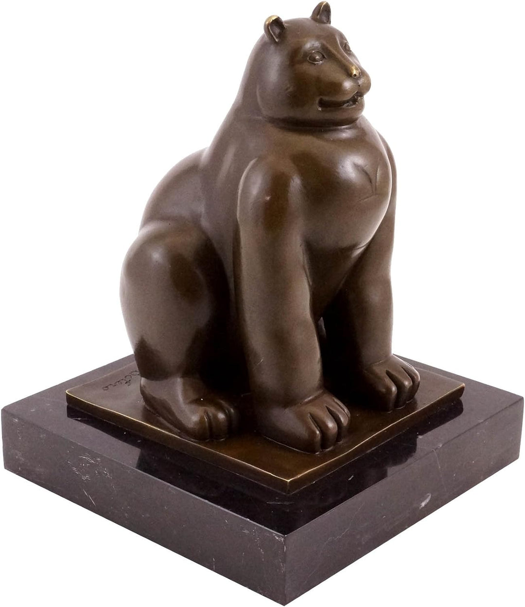 Kunst & Ambiente - Fernando Botero - Fat Cat/Fette Katze - Bronzeskulptur - signiert - Statuen onlin