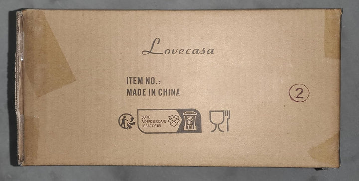 LOVECASA, Serie Sweet, Kaffee-Teeservice aus Porzellan für 6 Personen, Cappuccinotasse 230 ml + Unte
