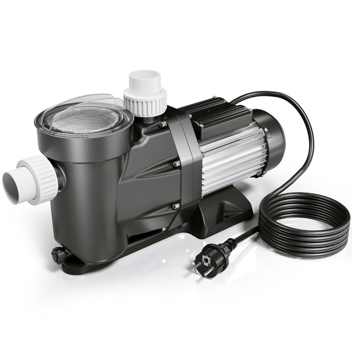 WilTec Poolpumpe 33600 l/h 1500 W Schwimmbadpumpe Filterpumpe