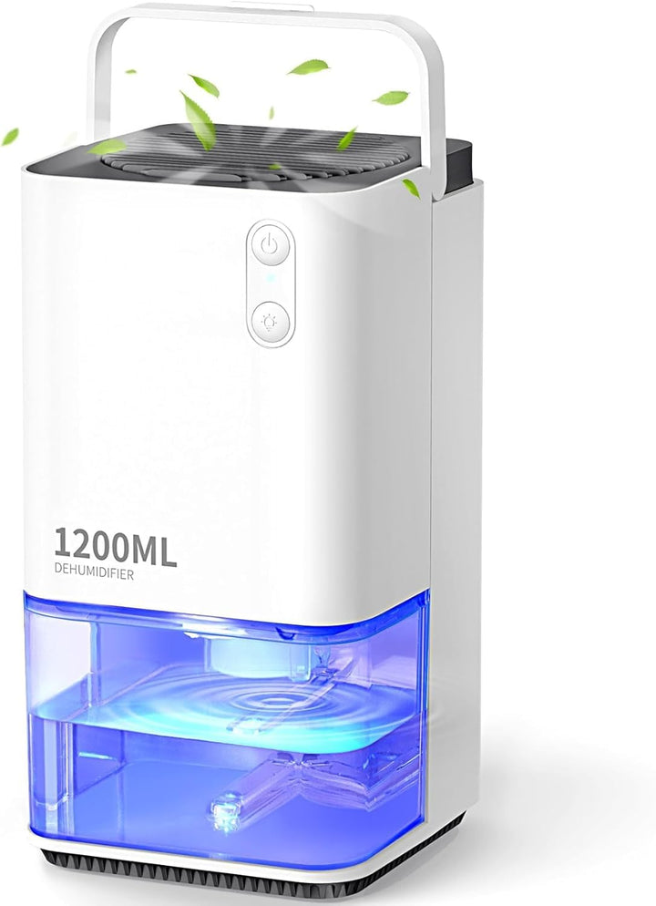 Luftentfeuchter Elektrischer,EasyAcc® 1200ml Entfeuchter Klein Leise Tragbarer Mini Raumentfeuchter