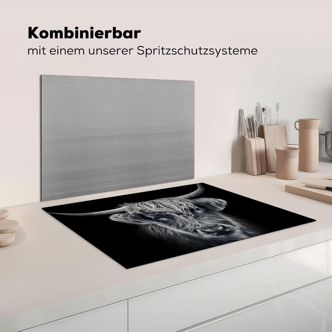 KitchenYeah© Herdabdeckplatte Einteilig Abdeckplatten Cerankochfeld Abdeckung Ceranfeld Herdplattena
