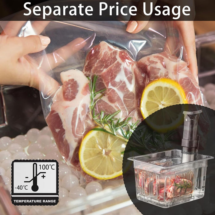 Sous Vide Behälter, 11 L 32,5x26,5x20cm Sous Vide Container mit Deckel und Rack Gastronormbehälter F