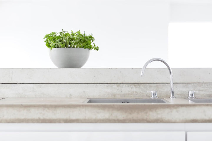 ECOPOTS Pflanzschale Blumentopf Brüssel Hellgrau Grau - Durchmesser Ø 30 cm rund gross - Pflanzentop