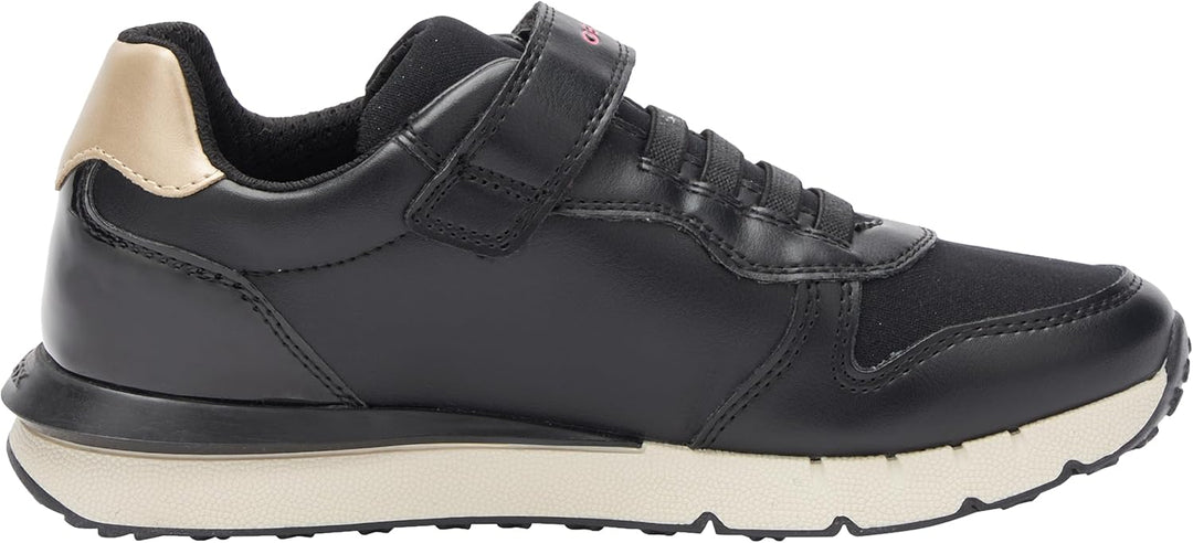 Geox Mädchen J Fastics Girl C Sneaker 24 EU Black Dk Pink, 24 EU Black Dk Pink