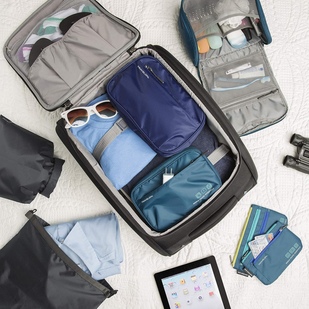 Travelon World Travel Essentials Tech Organizer, schwarz (Schwarz) - 43373-500, Schwarz