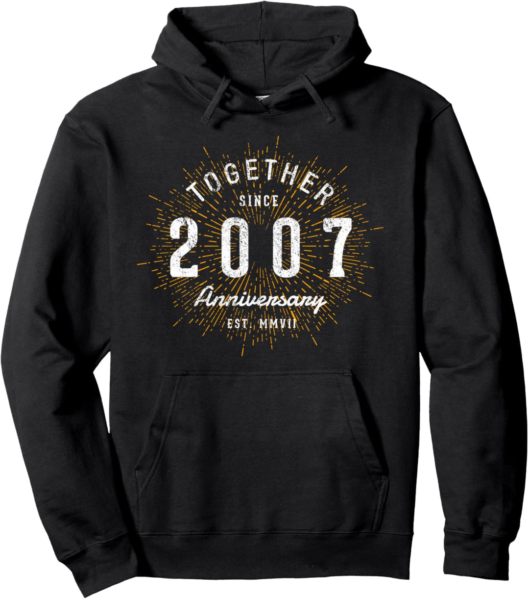Jahrestag Zusammen seit 2007 Pullover Hoodie