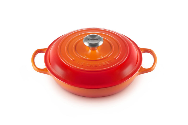Le Creuset Signature Gusseisen Gourmet-Profitopf, Rund, Ø 26 cm, 2,2 l, Für alle Herdarten inkl. Ind