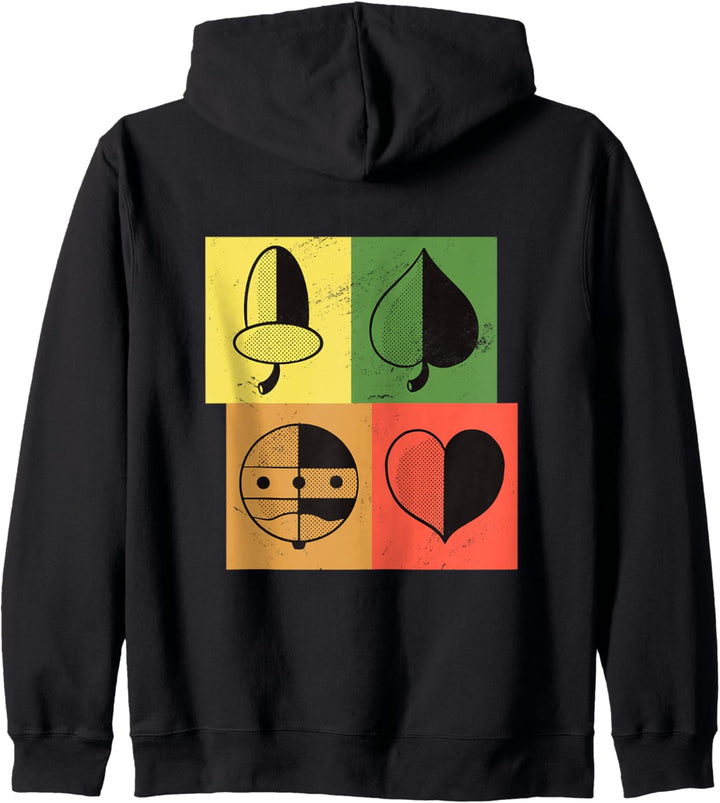 Schafkopf Vintage Retro Design - lustiges Schafkopf Kapuzenjacke