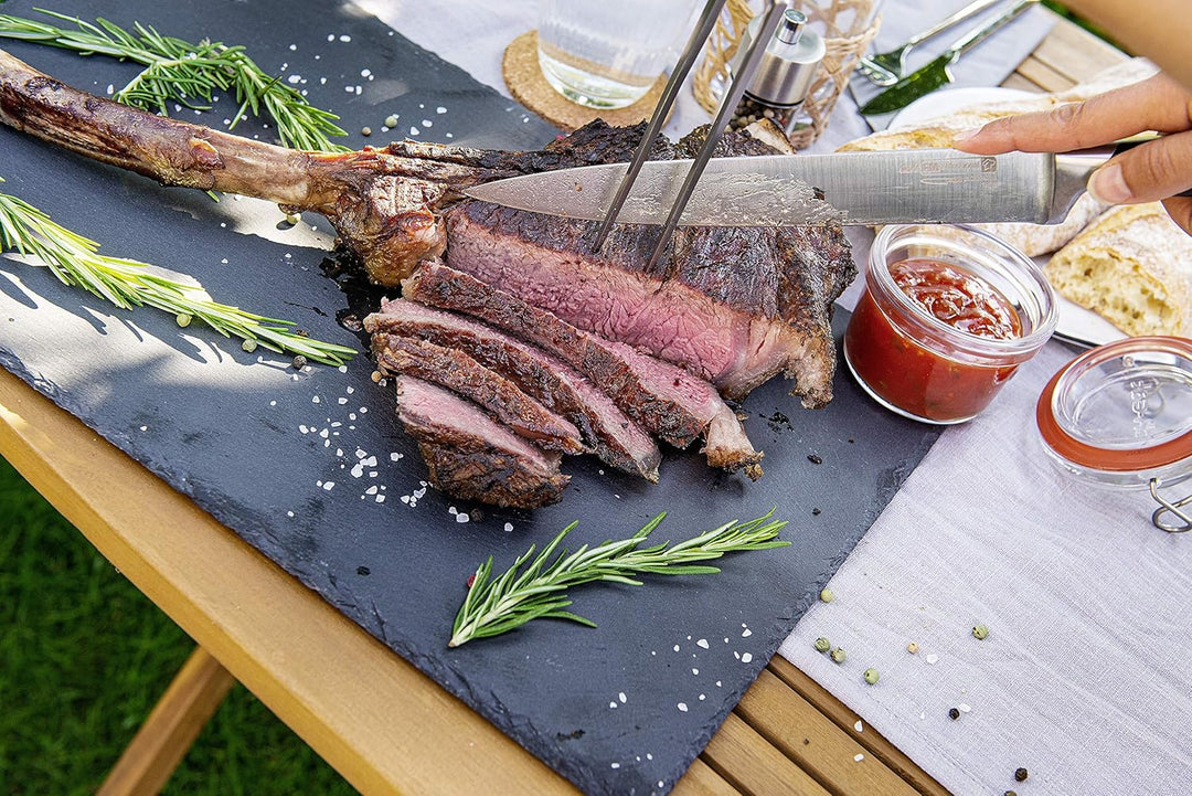 FMprofessional Tranchiermesser BBQ, Filetiermesser mit Klinge aus Edelstahl, Hochwertiges Fleischmes