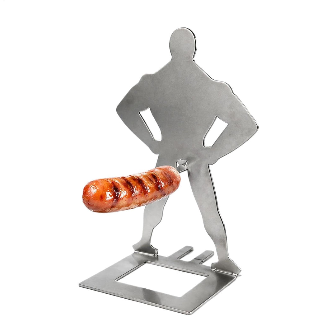 Funny Hot Dog Holders - Menschenförmiges Wurstgestell, 13,7 cm Edelstahl Hot Dog Halter für Partys,