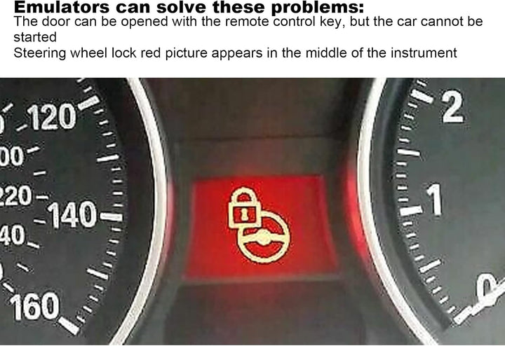 Auto-Lenkschloss-Emulator, Lenkschloss-Emulator ABS Plug-and-Play-Simulator-Ersatz für 3 5 Series X1
