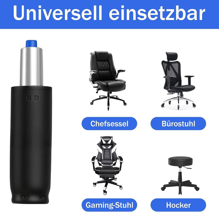 Gasdruckfeder Bürostuhl Gasdruckdämpfer belastbar bis 200kg - Druckfeder Gasfeder Gaslift für Bürost