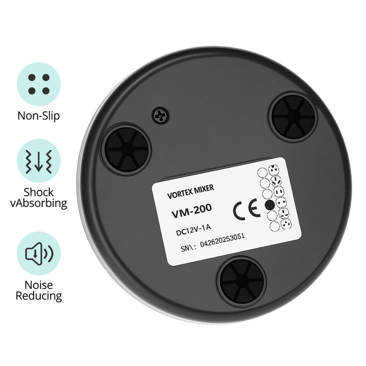 QWORK® 2000rpm Mini Vortex Mischer Touch Funktion Schüttler Mix bis zu 50ml- für Reagenzgläser, Acry