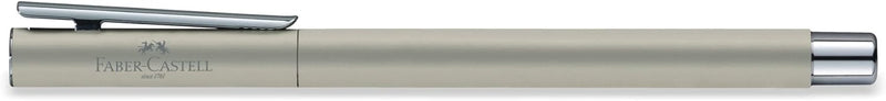 Faber-Castell 342102 - Füller Neo Slim Edelstahl, Federbreite EF, silber matt Federbreite EF silber