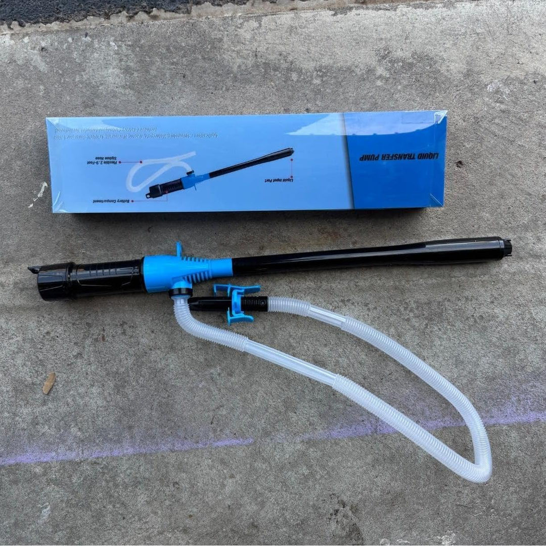 Lquild Transferpumpe, batteriebetriebene tragbare Pumpe für Benzin Diesel Kraftstoff Fluid Öl Kerosi