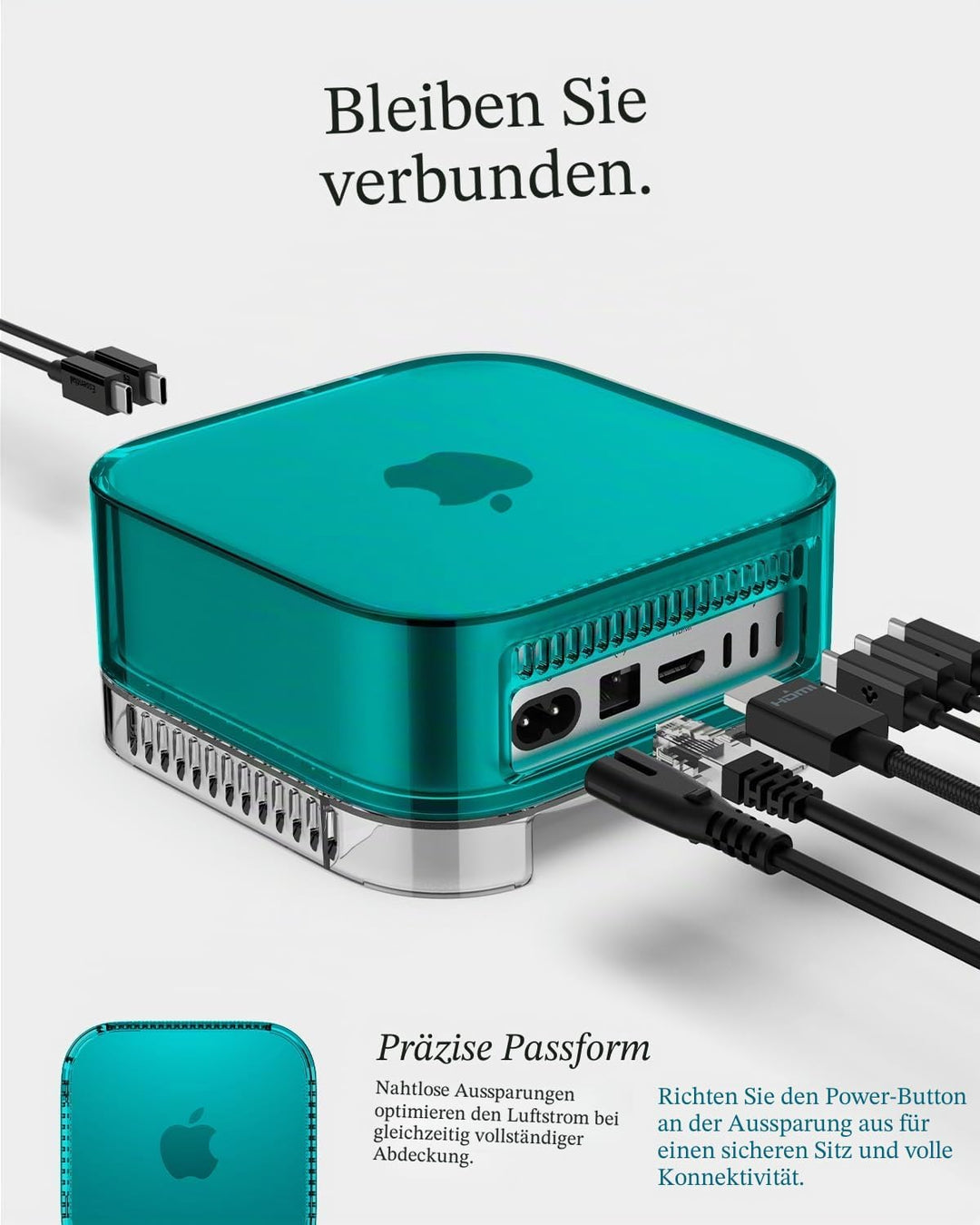 Spigen Classic C1 Hülle mit eingebautem Luftfilter Ständer Entwickelt für Mac mini M4 / M4 Pro Chip