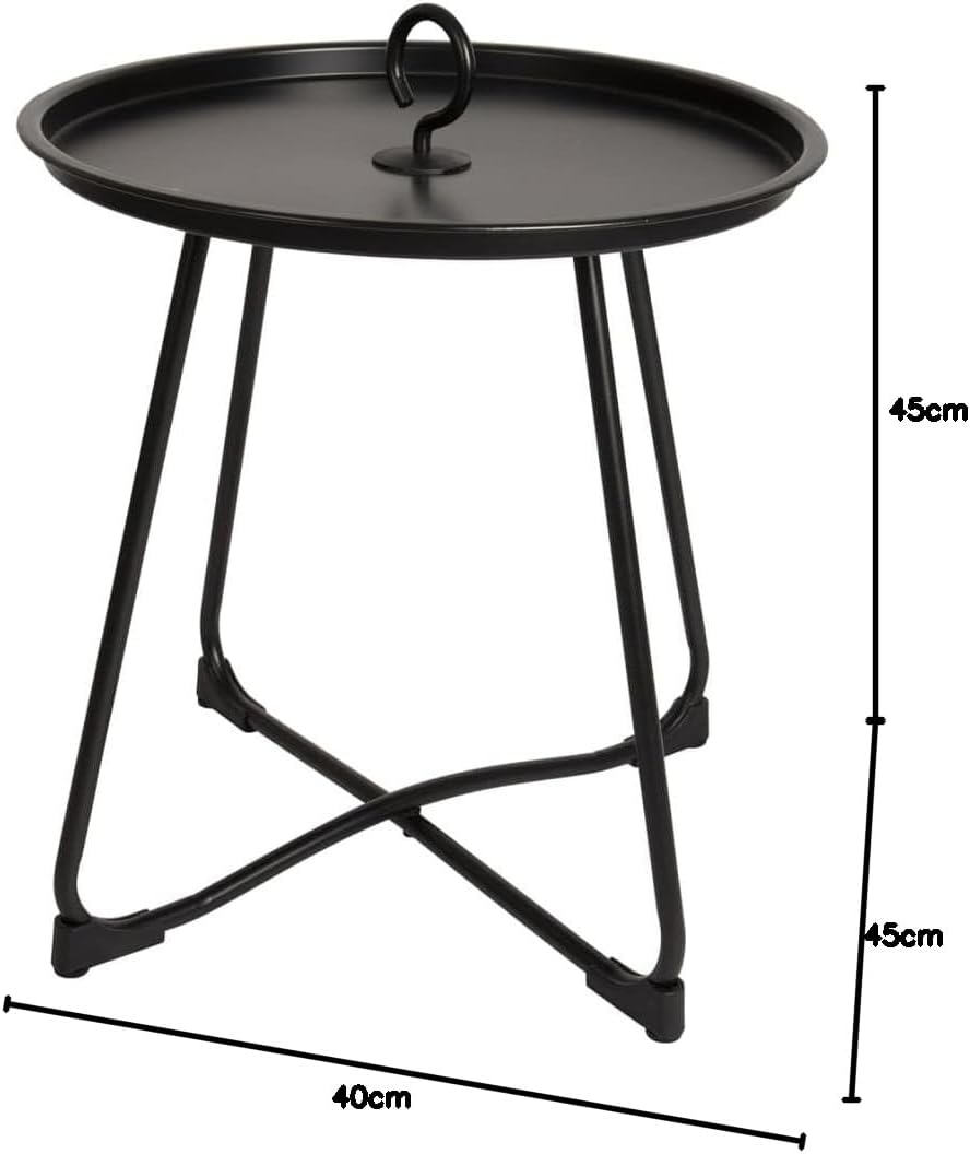 Bo-Camp - Industrial - Beistelltisch - Stahl - Palmetto