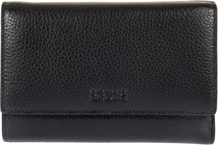 Bric's Marmolada Horizontales Damen-Portemonnaie aus Leder mit RFID-Schutz, Geldscheinfach, 12 Karte