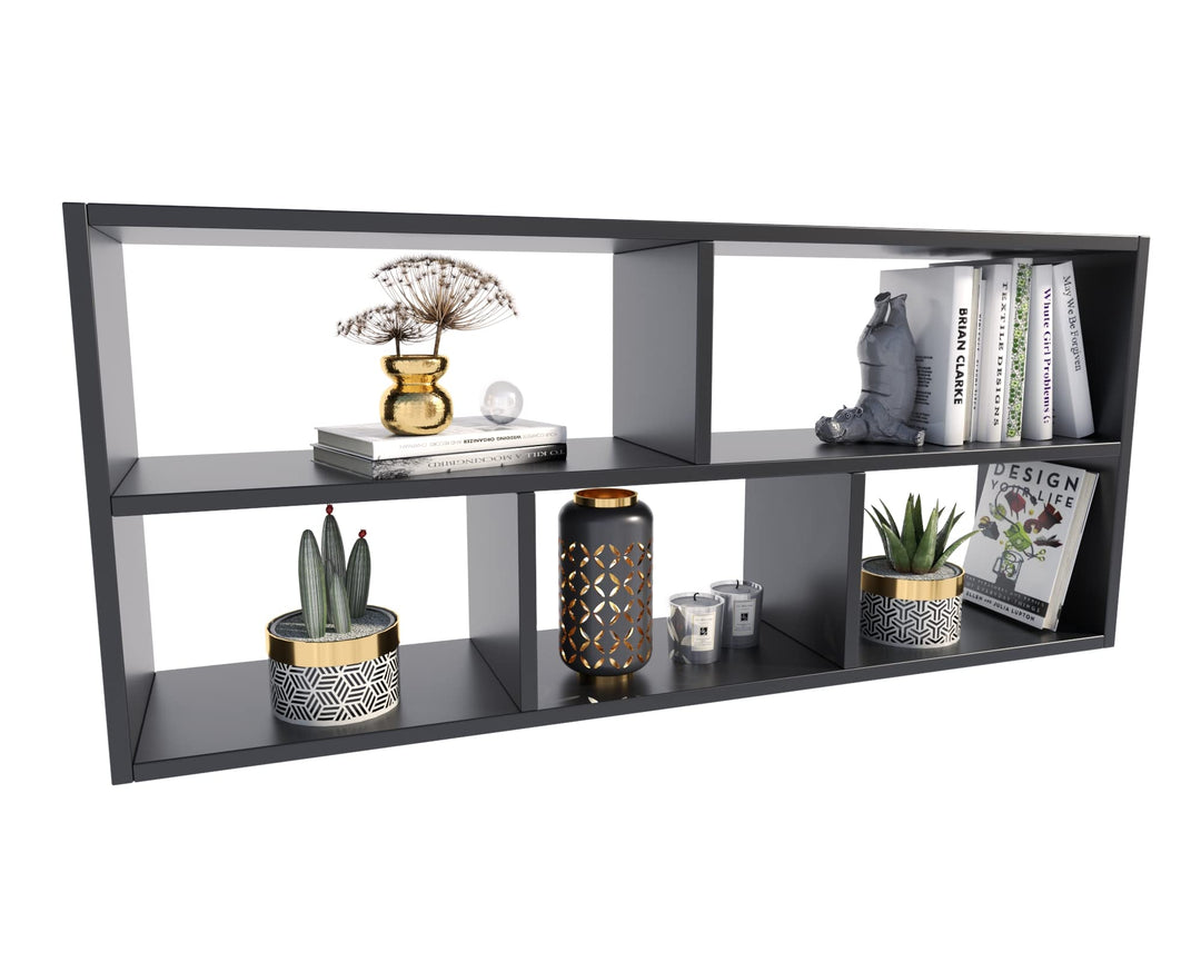 MATKAM TEO Hängeregal in moderner Optik, B113,6 x H50 x T25 cm, Wandregal in verschiedenen Ausführun