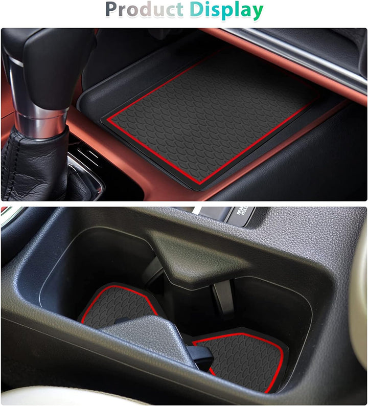 GAFAT Kompatibel mit Honda HR-V 2022 2023 Antirutschmatten, HRV 2022 Gummimatten, Mittelkonsole Getr