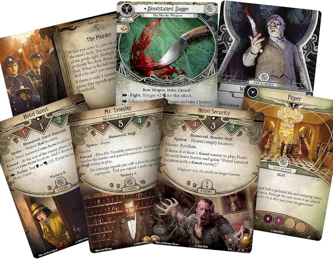 Fantasy Flight Games , Arkham Horror The Card Game: Scenario Pack - 5. Murder at The Excelsior Hotel