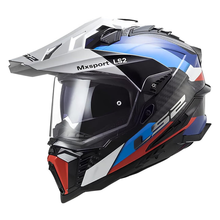 LS2, Crosshelme motorrad Explorer Frontier black blue 06, M M Black blue, M Black blue