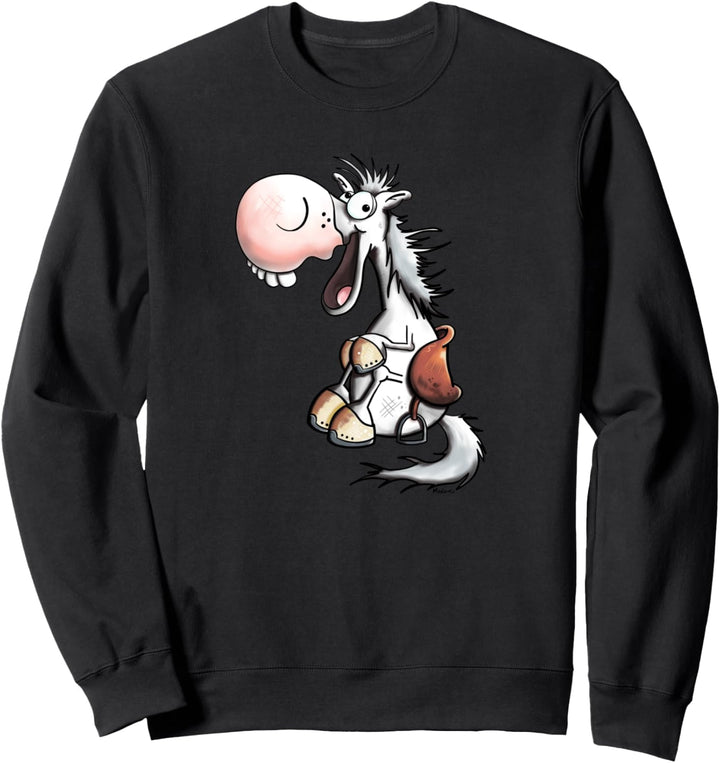 Lachendes Pferd I Cooles Pferde Motiv I Pony Reiten Fun Sweatshirt