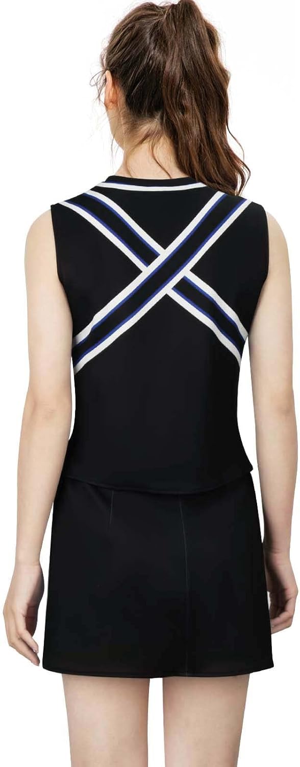 LIKUNGOU Damen Ravens Basketball Cheerleader Kostüm Cheerleading Uniform Varsity High School Cosplay