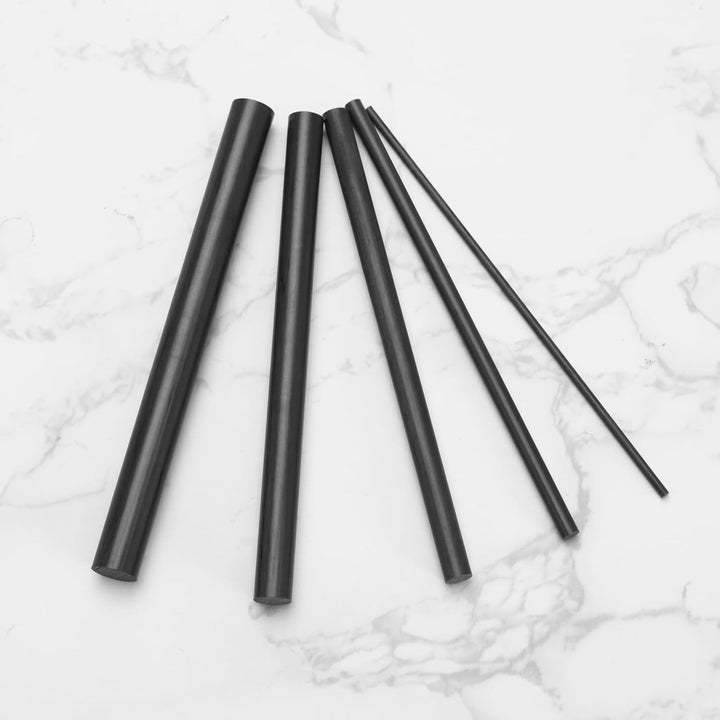 ECSiNG 10 stücke Kohlefaser Rod Angelrute Reparatur Kohlefaser Fliegenfischen Kit Solide Kohlefaser