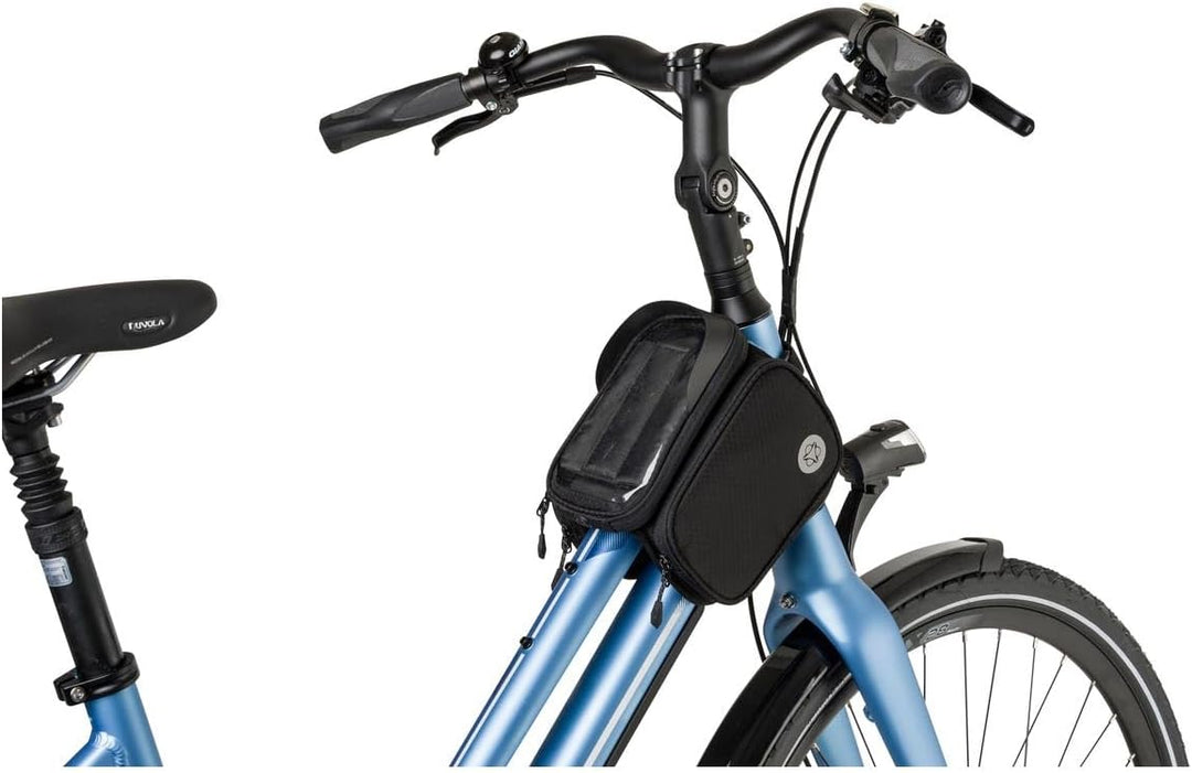 AGU Essentials Performance Doppelte Fahrrad Rahmentasche, 1L Ramentasche Fahrrad Handy, Wasserabweis